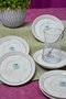Hermia Juego de 6 Platos de Porcelana Ebrusu Multicolor de 12 cm
